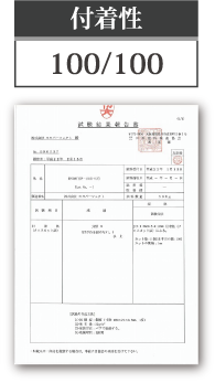 付着性 100/100
