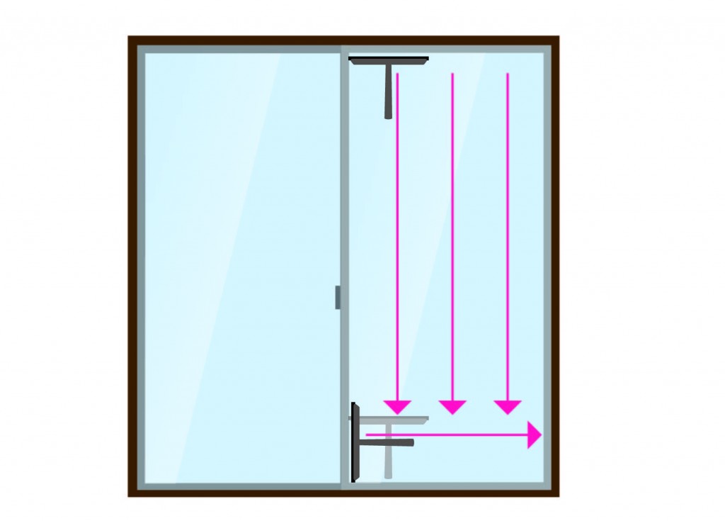 窓掃除図解